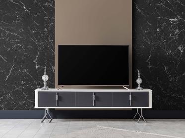  Irmak Tv Sehpası Krem / Antrasit 180 Cm