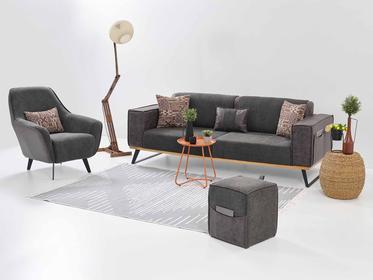  New Loft Koltuk Takımı 3+1 Antrasit